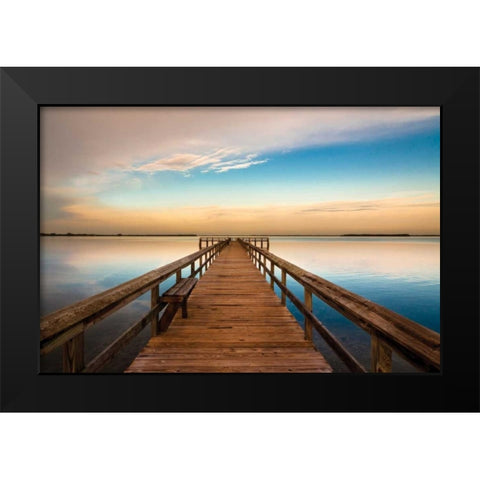 Terre Ceia Bay Black Modern Wood Framed Art Print by Delimont, Danita
