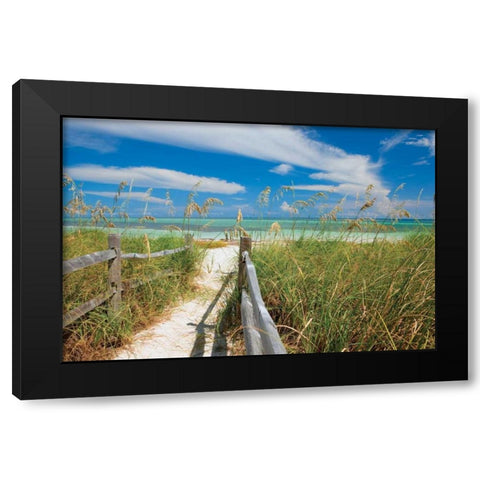 Secluded Keys Black Modern Wood Framed Art Print with Double Matting by Delimont, Danita