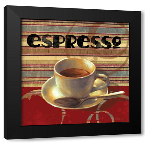 Espresso Black Modern Wood Framed Art Print with Double Matting by Robinson, Carol