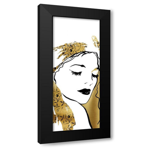 Fashion Girl I Black Modern Wood Framed Art Print with Double Matting by Robinson, Carol