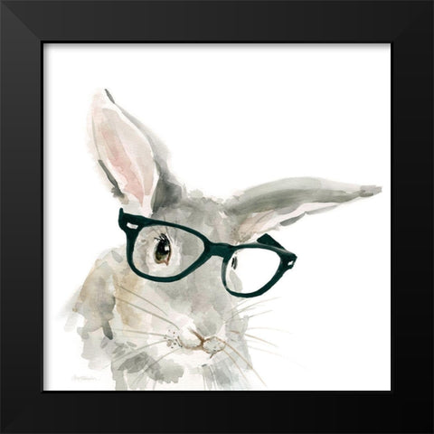 Cute Critter Black Modern Wood Framed Art Print by Robinson, Carol