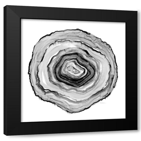Black and White Black Modern Wood Framed Art Print with Double Matting by Robinson, Carol