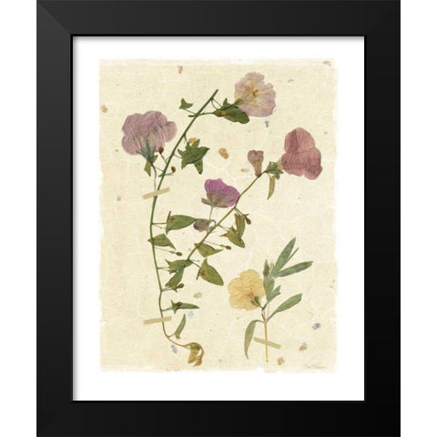 Pressed Morning Black Modern Wood Framed Art Print by Robinson, Carol