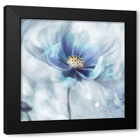 Feeling of Blue I Black Modern Wood Framed Art Print with Double Matting by Weisz, Irene