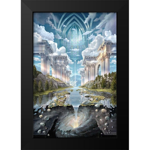 Genesis II Black Modern Wood Framed Art Print by Stephens Jr., John H.