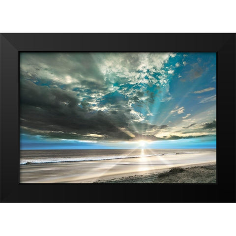 Pacific Coast Black Modern Wood Framed Art Print by Delimont, Danita