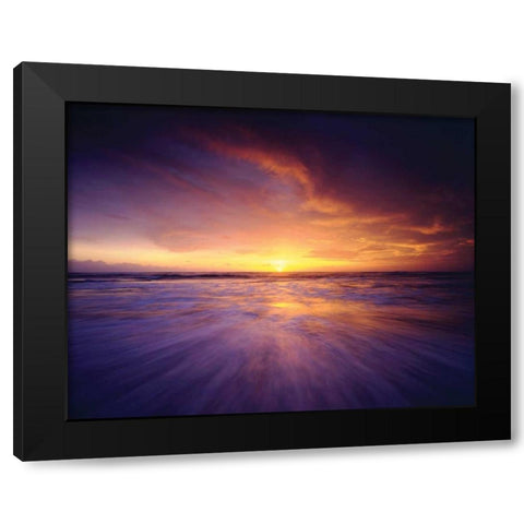 Regal Ocean Black Modern Wood Framed Art Print with Double Matting by Delimont, Danita