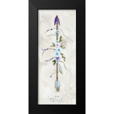 Boho Arrow II Black Modern Wood Framed Art Print by Dunlap, Marilyn