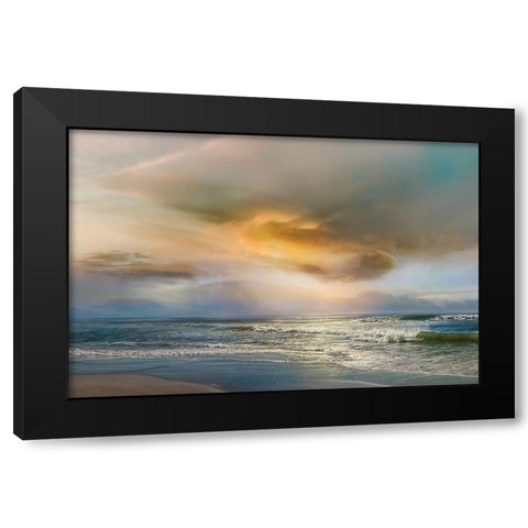 Evening Black Modern Wood Framed Art Print by Calascibetta, Mike