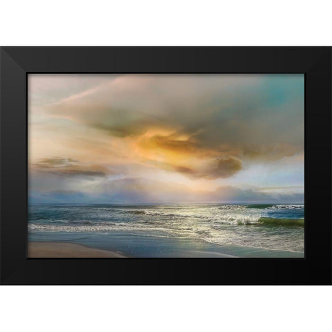 Evening Black Modern Wood Framed Art Print by Calascibetta, Mike