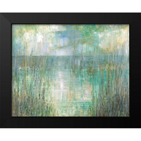 Morning Reflection Black Modern Wood Framed Art Print by Manning, Ruane