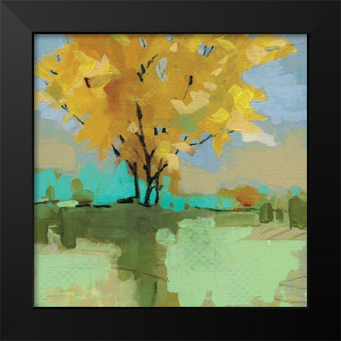 Bright Pasture Black Modern Wood Framed Art Print by Robinson, Carol