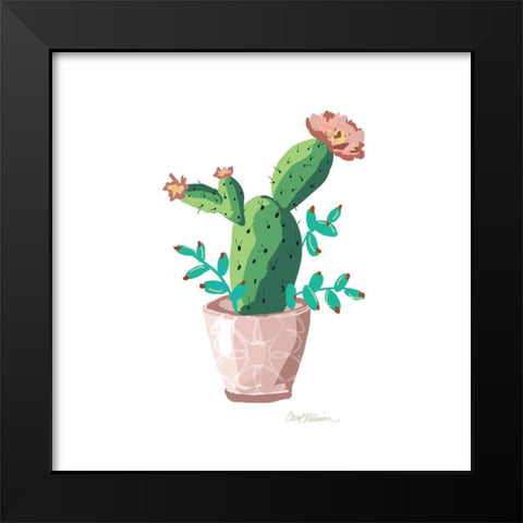 Cute Cactus I Black Modern Wood Framed Art Print by Robinson, Carol