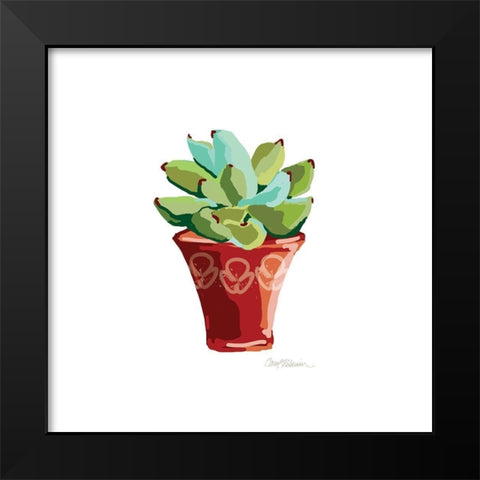 Cute Cactus III Black Modern Wood Framed Art Print by Robinson, Carol