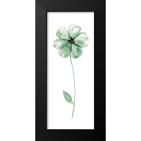 Sage Flower I Black Modern Wood Framed Art Print by Robinson, Carol