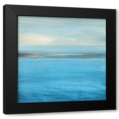 Ocean Currents II Black Modern Wood Framed Art Print by Jill, Susan