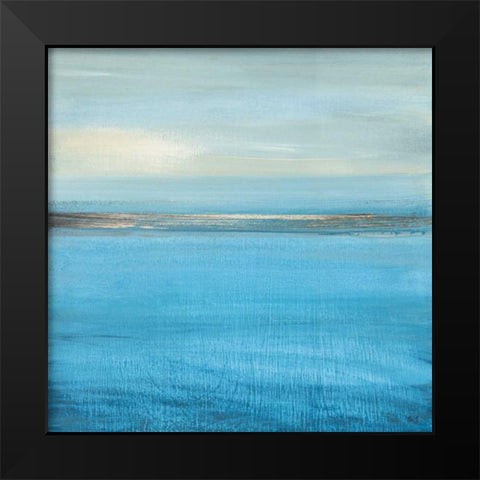 Ocean Currents II Black Modern Wood Framed Art Print by Jill, Susan