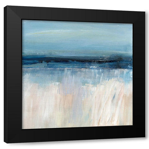 On The Severn I Black Modern Wood Framed Art Print with Double Matting by Jill, Susan