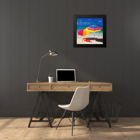 Bright Beach I Black Modern Wood Framed Art Print by Delimont, Danita