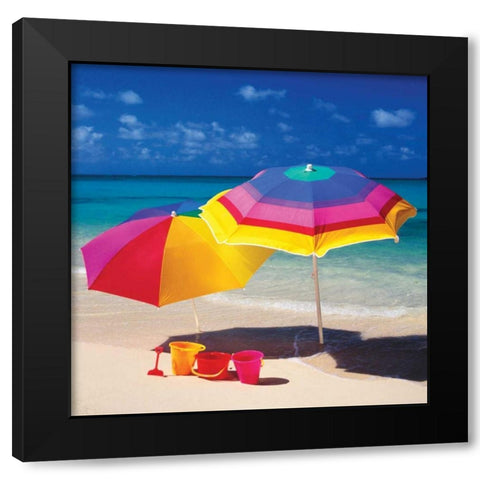 Bright Beach I Black Modern Wood Framed Art Print by Delimont, Danita
