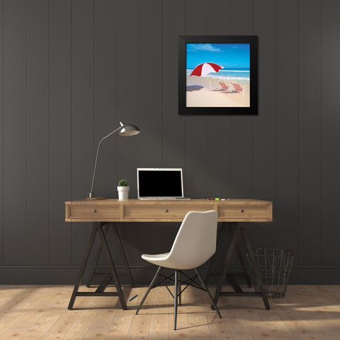 Bright Beach IV Black Modern Wood Framed Art Print by Delimont, Danita