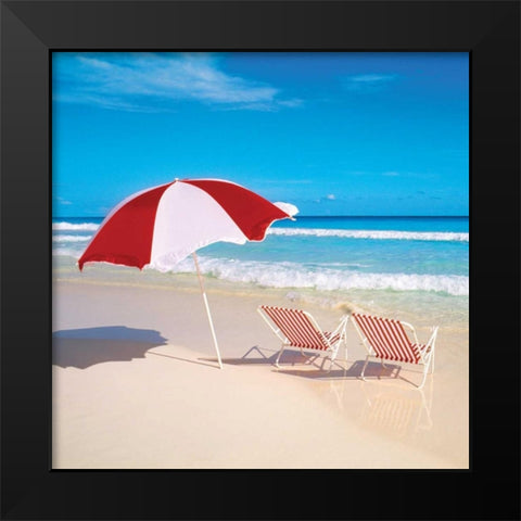 Bright Beach IV Black Modern Wood Framed Art Print by Delimont, Danita