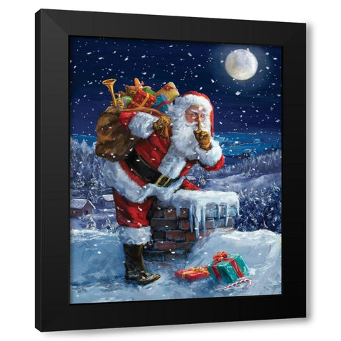 Caught In The Act Black Modern Wood Framed Art Print with Double Matting by Corti, Marcello