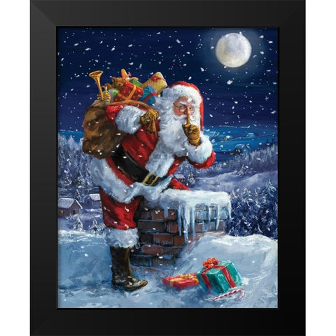 Caught In The Act Black Modern Wood Framed Art Print by Corti, Marcello