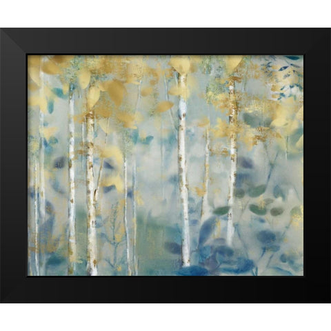 Gilded Forest II Black Modern Wood Framed Art Print by Nan