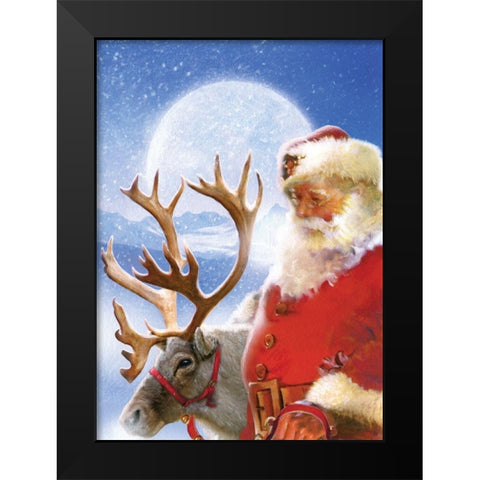 Harnessing Up Black Modern Wood Framed Art Print by Mendez, Simon