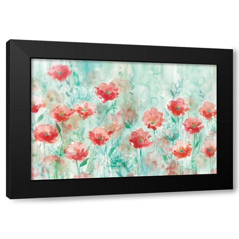 Poppies and Queen Black Modern Wood Framed Art Print by Robinson, Carol