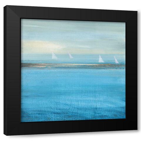 Waiting On The Wind II Black Modern Wood Framed Art Print by Jill, Susan