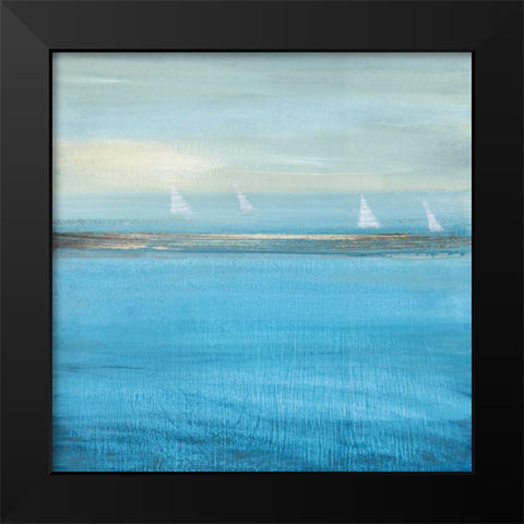Waiting On The Wind II Black Modern Wood Framed Art Print by Jill, Susan