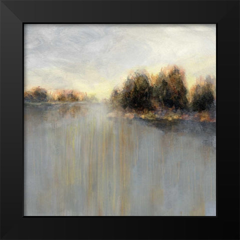 Rainy Sunset II Black Modern Wood Framed Art Print by Nan