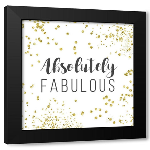 Absolutely Fabulous Black Modern Wood Framed Art Print with Double Matting by Murray, Amanda