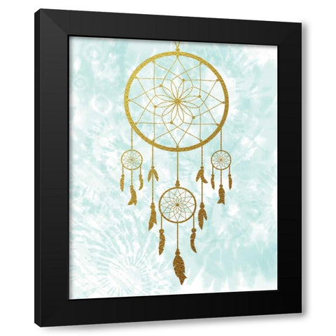 Dreamcatcher Black Modern Wood Framed Art Print with Double Matting by Murray, Amanda