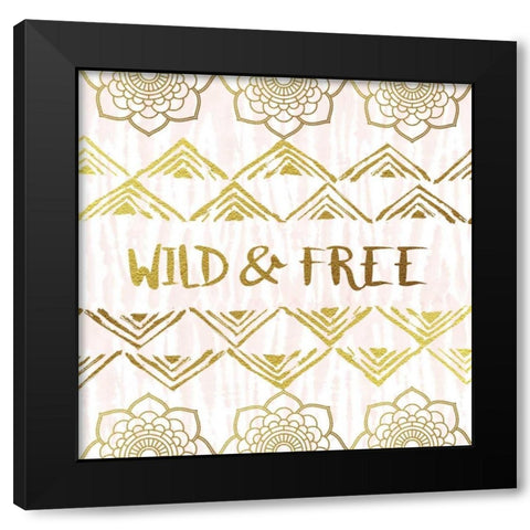 Wild and Free Black Modern Wood Framed Art Print by Murray, Amanda