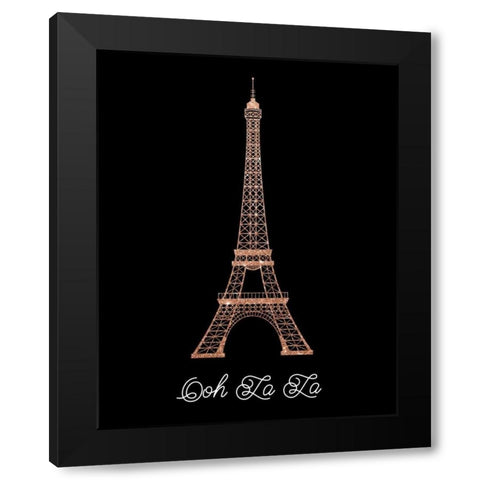 Ooh La La Black Modern Wood Framed Art Print by Murray, Amanda
