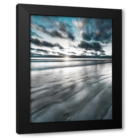 Silver Sun Black Modern Wood Framed Art Print by Delimont, Danita