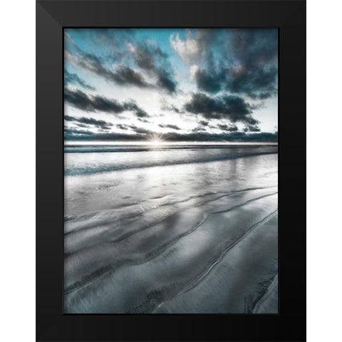 Silver Sun Black Modern Wood Framed Art Print by Delimont, Danita