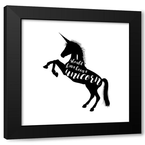 Should Have Been A Black Modern Wood Framed Art Print with Double Matting by Murray, Amanda