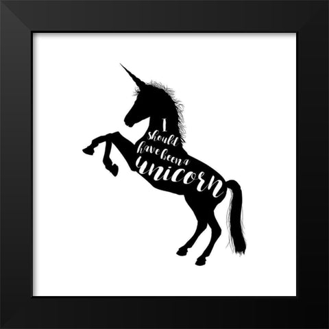 Should Have Been A Black Modern Wood Framed Art Print by Murray, Amanda