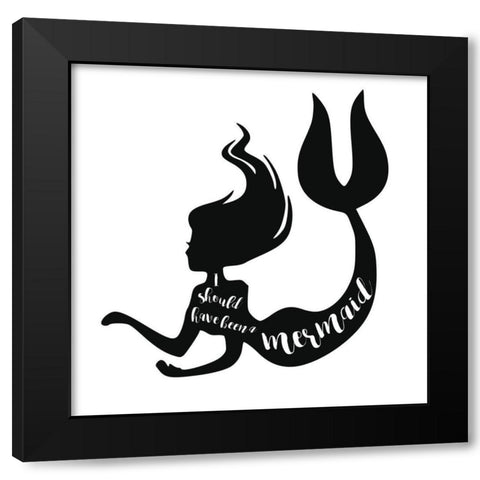 Should Have Been A Black Modern Wood Framed Art Print with Double Matting by Murray, Amanda