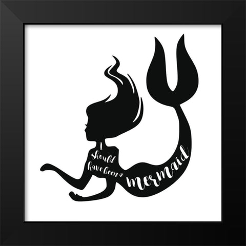 Should Have Been A Black Modern Wood Framed Art Print by Murray, Amanda