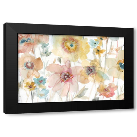 Soft Spring II Black Modern Wood Framed Art Print with Double Matting by Robinson, Carol