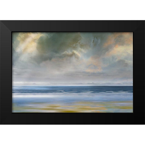 Reflection of Black Modern Wood Framed Art Print by Calascibetta, Mike
