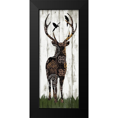 Country Boho II Black Modern Wood Framed Art Print by Knutsen, Conrad