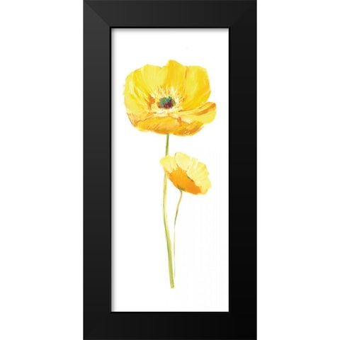 Poppy Pop III Black Modern Wood Framed Art Print by Nan