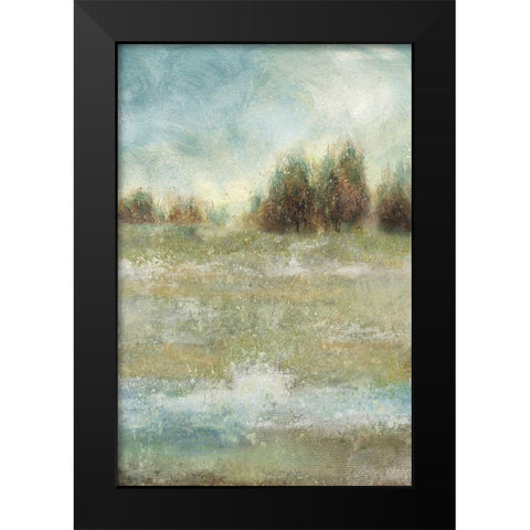 Meadow Enchantment Black Modern Wood Framed Art Print by Nan