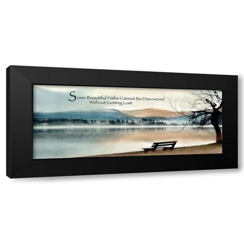 Beautiful Paths Black Modern Wood Framed Art Print with Double Matting by Weisz, Irene